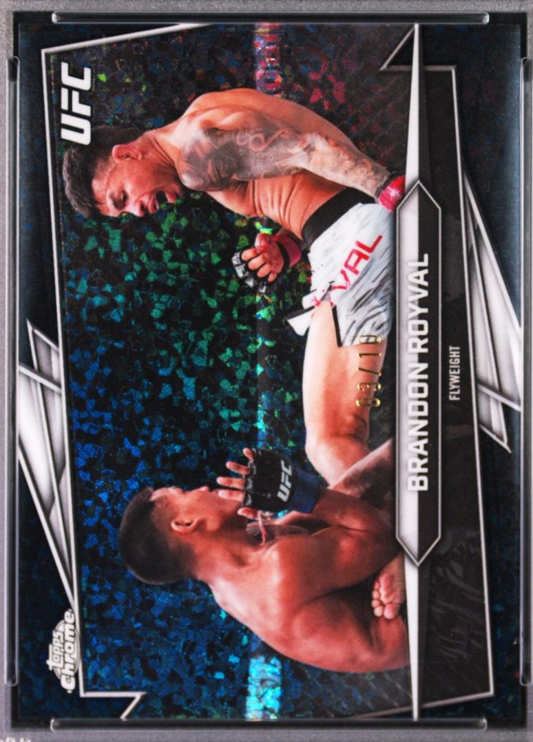 Brandon Royval 2026 Topps Chrome UFC Base #54 Black Mini Diamonds Refractor