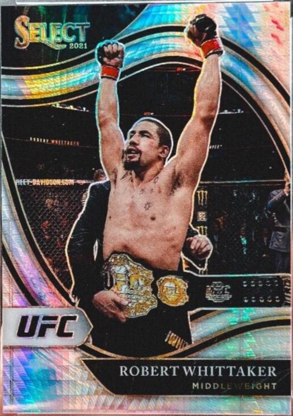 Robert Whittaker 2021 Panini Select UFC Octagonside #267 Lucky Envelopes