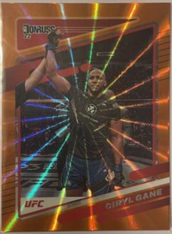 Ciryl Gane 2022 Panini Donruss UFC Base #95 Orange