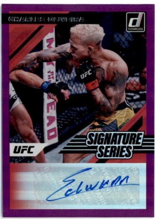 Charles Oliveira 2022 Panini Donruss UFC Signature Series #76 Purple