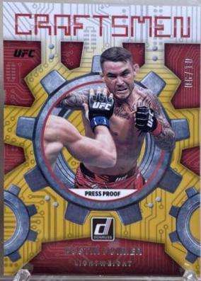 Dustin Poirier 2022 Panini Donruss UFC Craftsmen #12 Press Proof