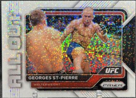 Georges St-Pierre 2023 Panini Prizm UFC All Out #17 White Sparkle
