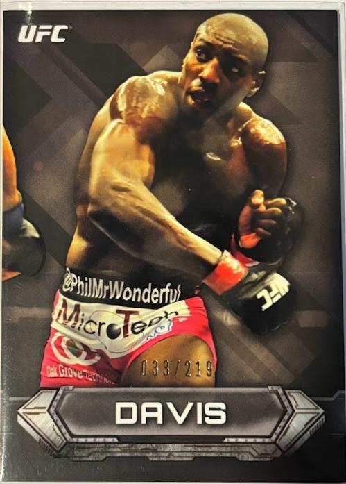 Phil Davis 2014 Topps UFC Knockout Base #68 Gold