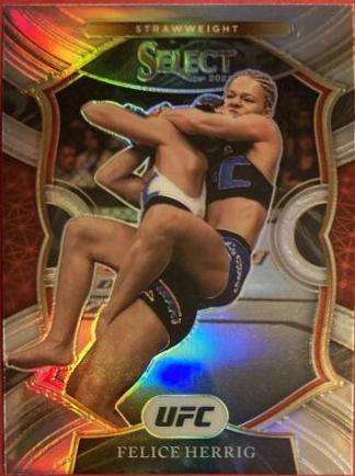 Felice Herrig 2021 Panini Select UFC Concourse #82 Silver