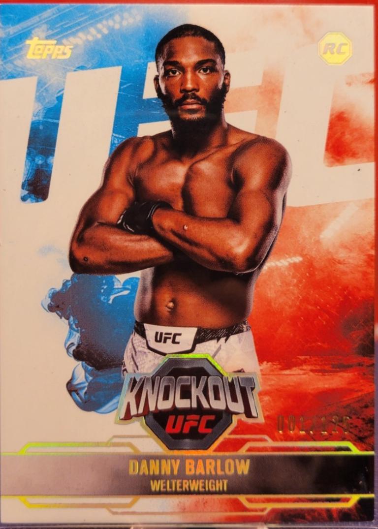 Danny Barlow 2025 Topps Knockout UFC Base #95 Holo Silver