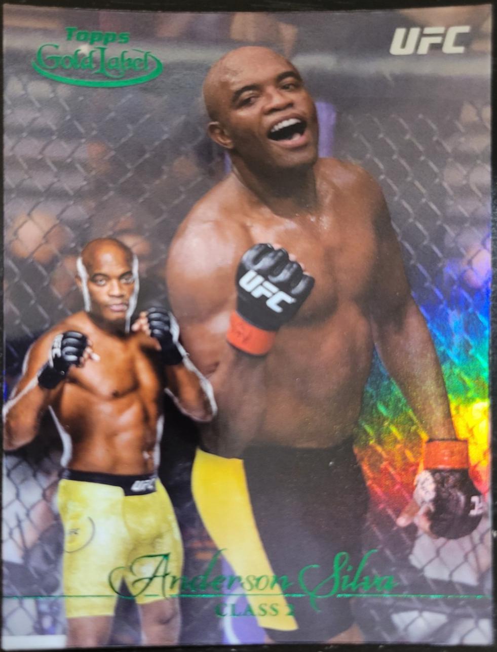 Anderson Silva 2024 Topps Gold Label UFC Base Class II #80 Green