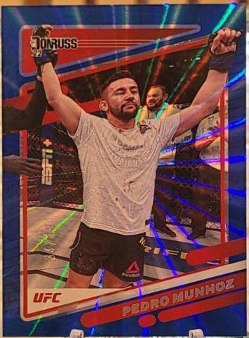 Pedro Munhoz 2022 Panini Donruss UFC Base #76 Laser