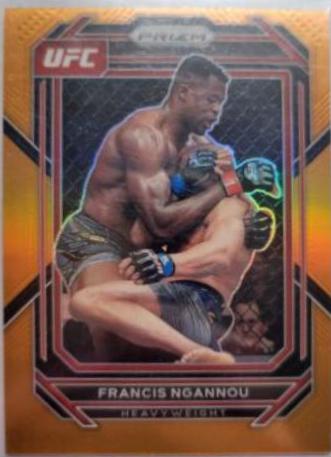 Francis Ngannou 2023 Panini Prizm UFC Base #117 Orange
