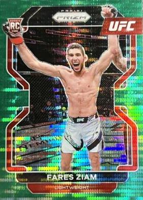 Fares Ziam 2022 Panini Prizm UFC Base #143 Green Pulsar
