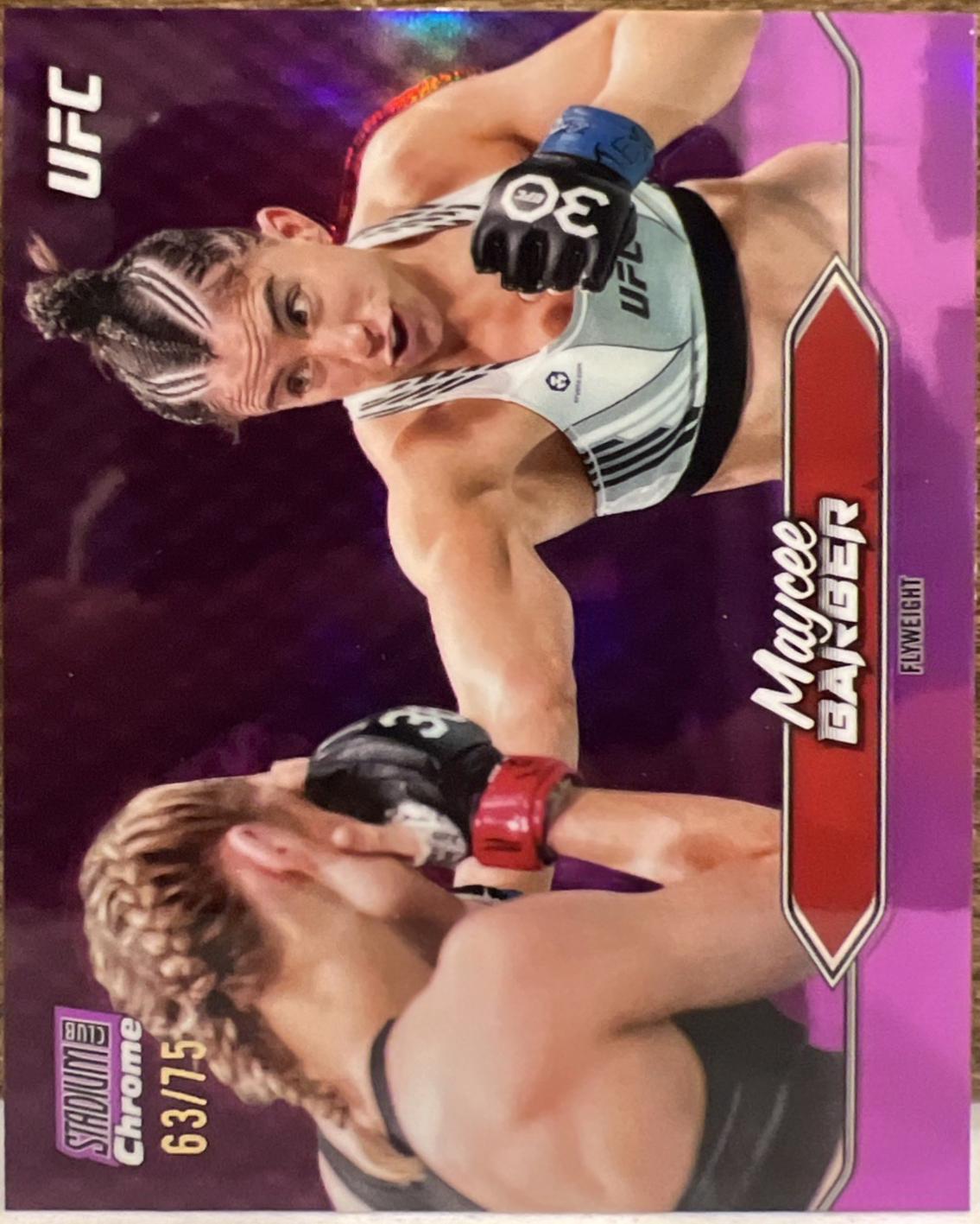 Maycee Barber 2025 Topps Stadium Club UFC Base #77 Purple