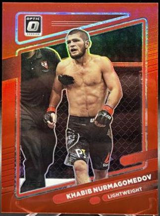 Khabib Nurmagomedov 2022 Panini Donruss Optic UFC Base #67 Red