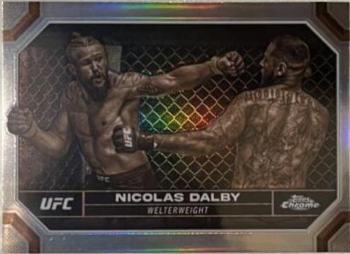 Nicolas Dalby 2024 Topps Chrome UFC Base #149 Sepia Refractor