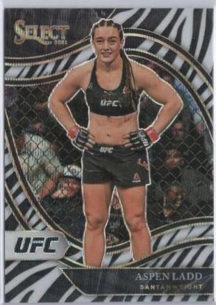 Aspen Ladd 2021 Panini Select UFC Octagonside #276 Zebra