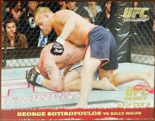 George Sotiropoulos / Billy Miles 2009 Topps UFC Round 1 Base #76 Gold