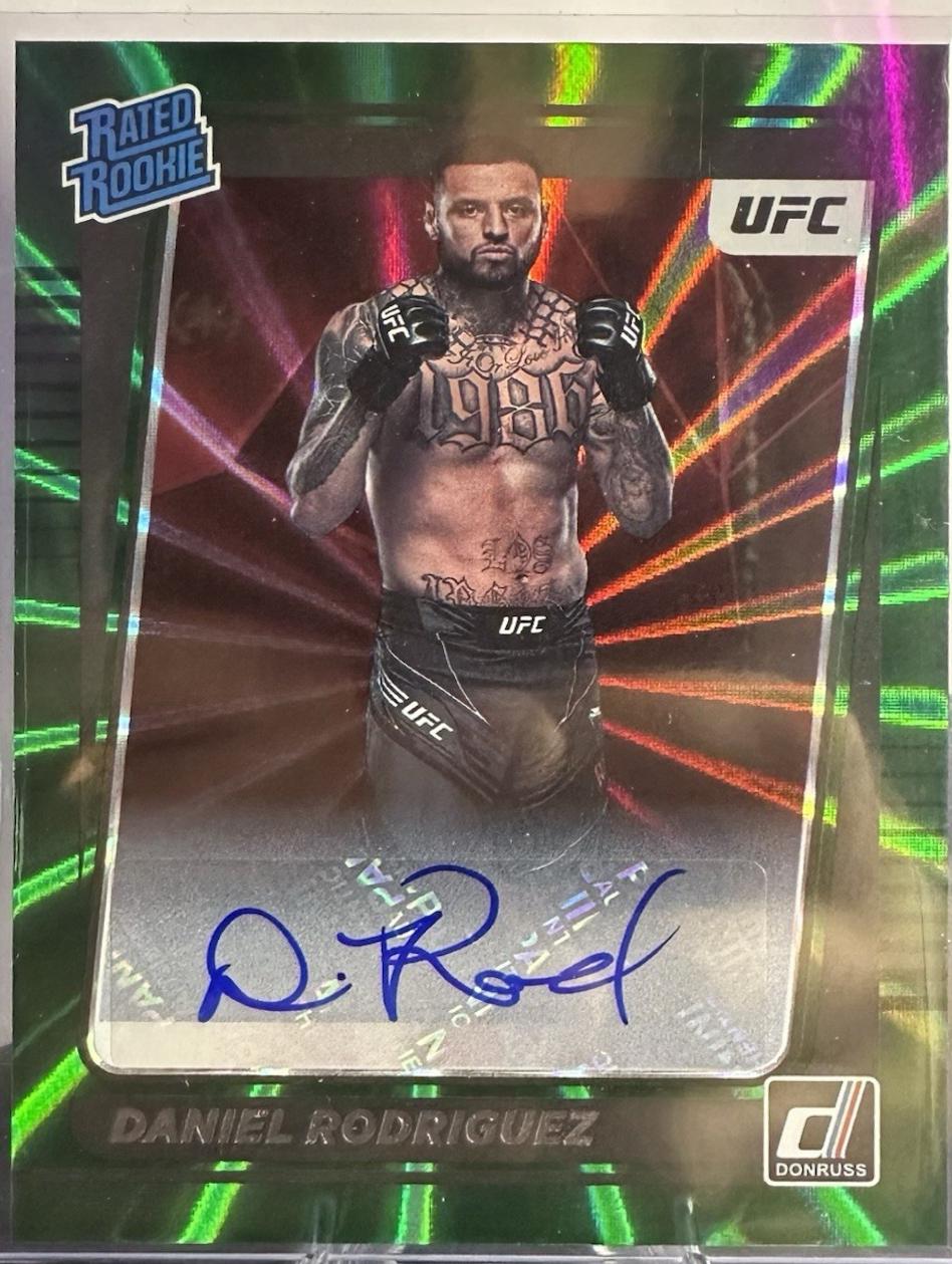 Daniel Rodriguez 2022 Panini Donruss UFC Rated Rookies Signatures #203 Green