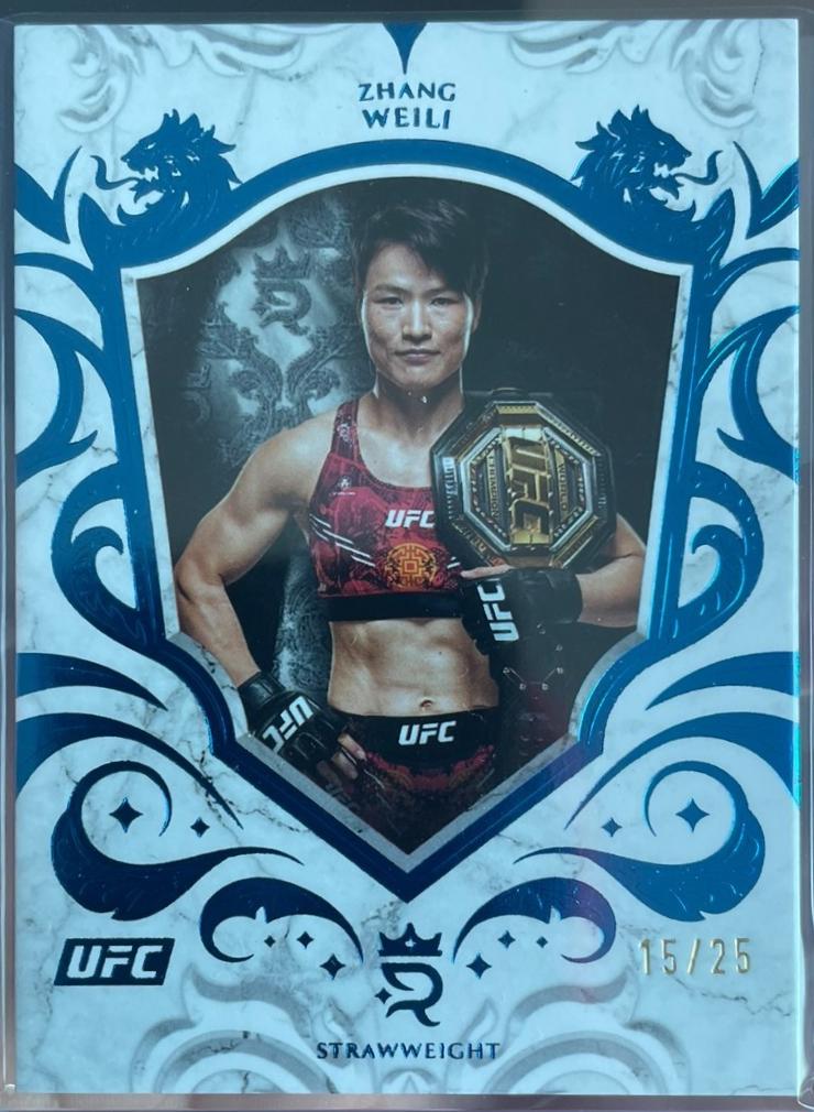 Zhang Weili 2025 Topps Royalty UFC Base #27 Blue