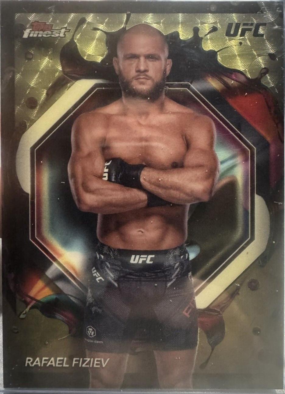 Rafael Fiziev 2024 Topps Finest UFC Base Rare #292 Checkerboard Refractor