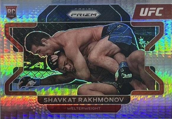 Shavkat Rakhmonov 2022 Panini Prizm UFC Base #80 Hyper