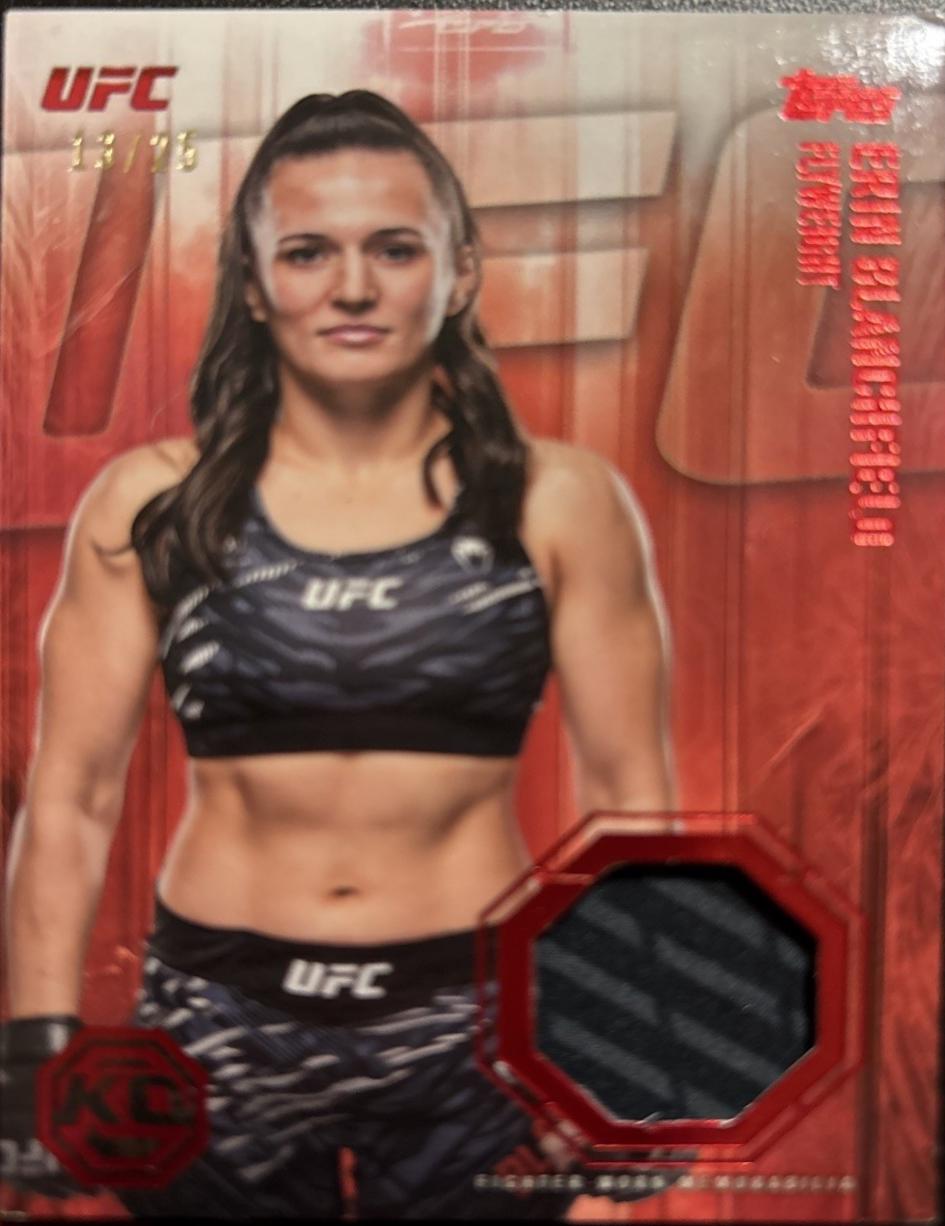 Erin Blanchfield 2026 Topps Knockout UFC Knockout Relics #KOR-EB Red
