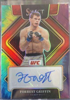 Forrest Griffin 2022 Panini Select UFC Signatures #10 Tie Dye