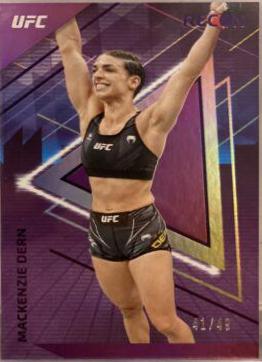 Mackenzie Dern 2022 Panini Chronicles UFC Base Recon #225 Purple