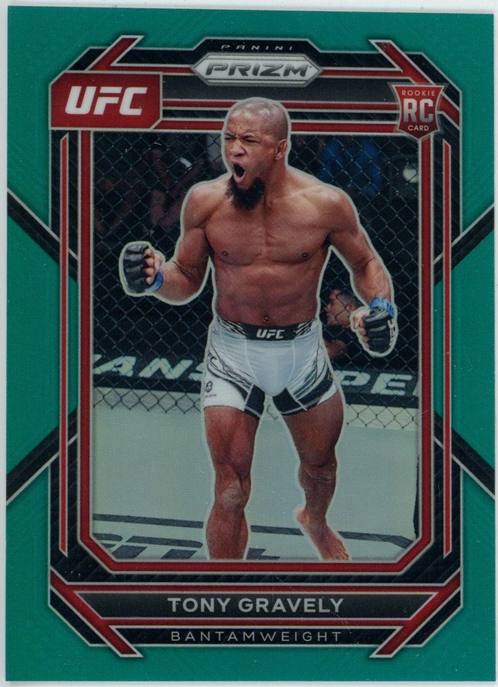 Tony Gravely 2023 Panini Prizm UFC Base #148 Teal