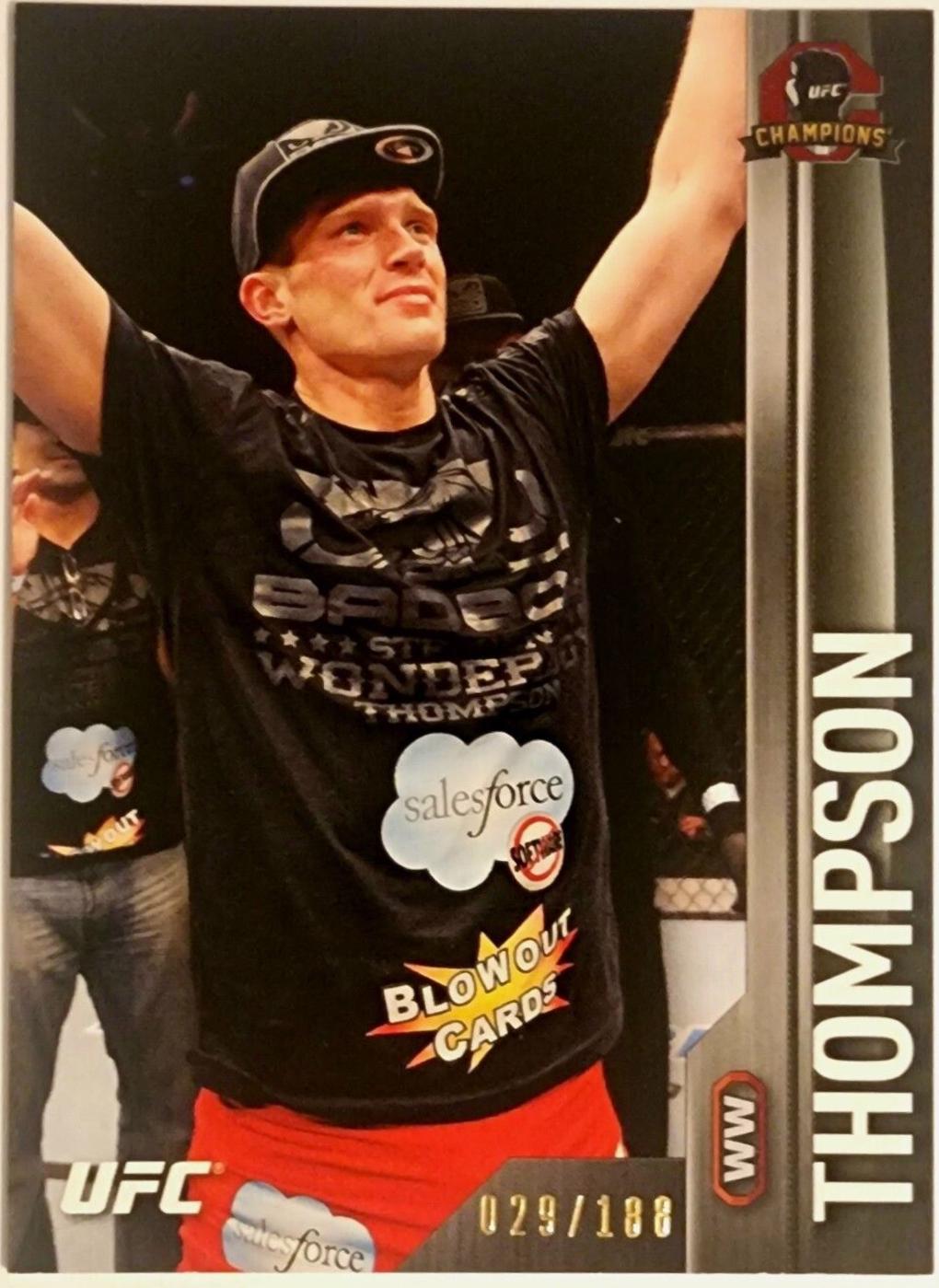 Stephen Thompson 2015 Topps UFC Champions Base #44 Black