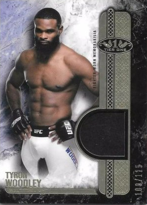 Tyron Woodley 2017 Topps UFC Knockout Tier One Relics #T1R-TW Green