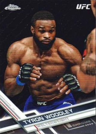 Tyron Woodley 2017 Topps Chrome UFC Base #20 Green