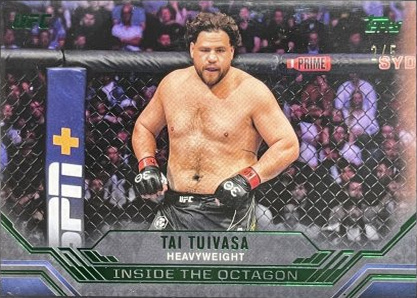 Tai Tuivasa 2024 Topps Knockout UFC Inside the Octagon #ITO-1 Black