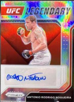 Antonio Rodrigo Nogueira 2022 Panini Prizm UFC Legendary Signatures #11 Silver