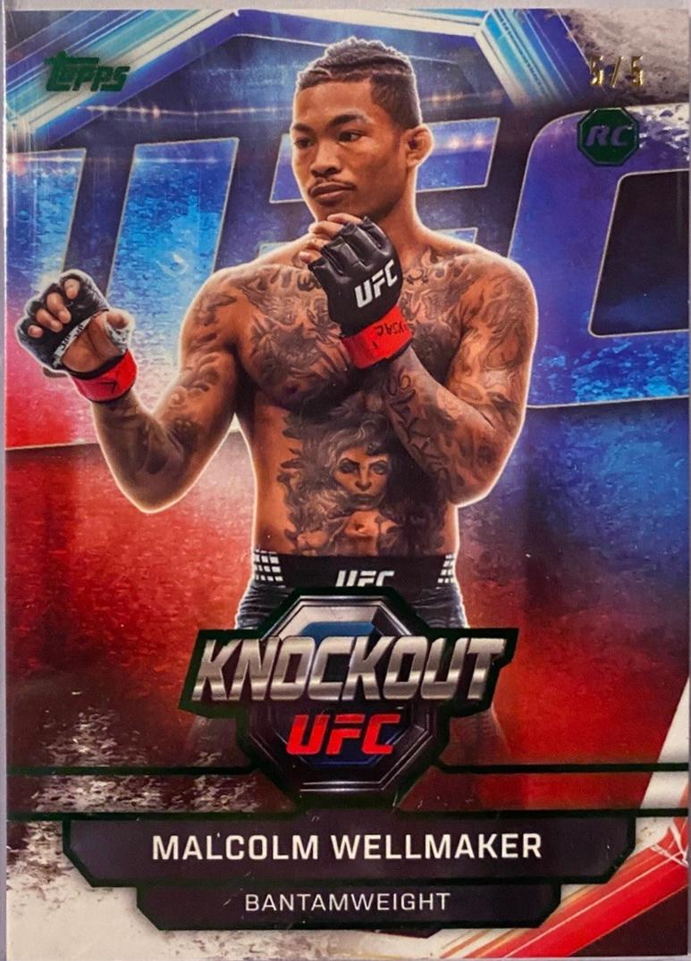 Malcolm Wellmaker 2026 Topps Knockout UFC Base #89 Emerald