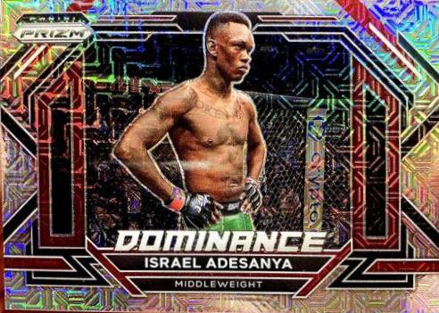 Israel Adesanya 2023 Panini Prizm UFC Dominance #19 Mojo