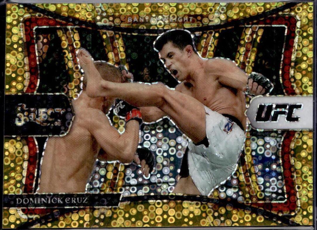 Dominick Cruz 2021 Panini Select UFC Premier Level #111 Gold Disco