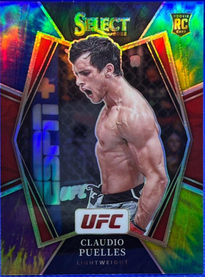 Claudio Puelles 2022 Panini Select UFC Premier Level #120 Tie Dye