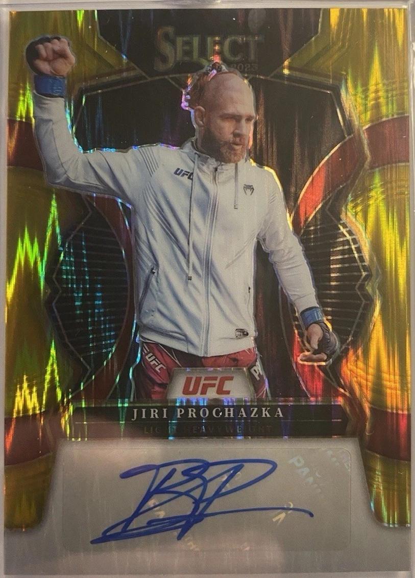 Jiri Prochazka 2023 Panini Select UFC Signatures #17 Gold Flash