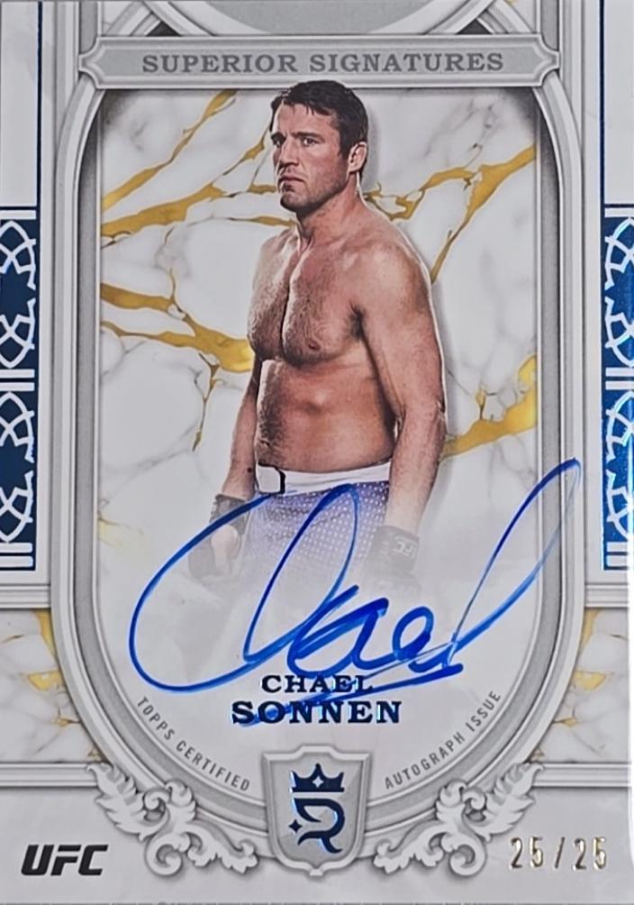 Chael Sonnen 2024 Topps Royalty UFC Superior Signatures #SS-CSN Blue