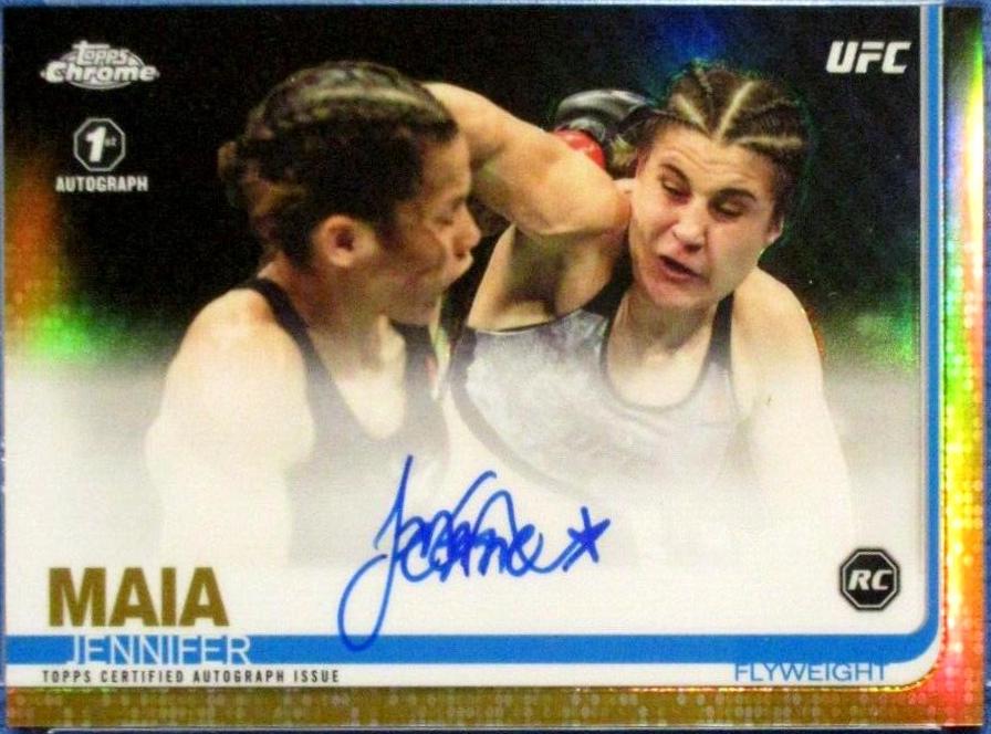 Jennifer Maia 2019 Topps Chrome UFC Base #87 Gold