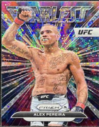 Alex Pereira 2023 Panini Prizm UFC Fearless #25 Silver