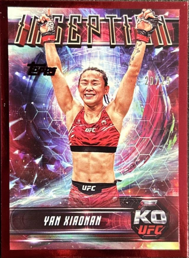 Yan Xiaonan 2025 Topps Knockout UFC Inception #IN-25 Red