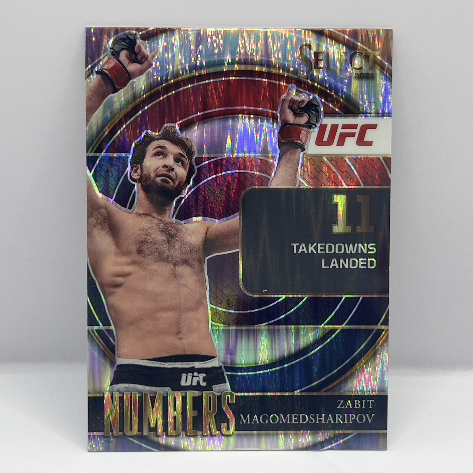 Zabit Magomedsharipov 2022 Panini Select UFC Select Numbers #24 Flash