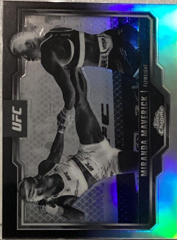 Miranda Maverick 2025 Topps Chrome UFC Base #5 Negative Refractor