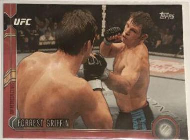 Forrest Griffin 2015 Topps UFC Chronicles Base #19 Red