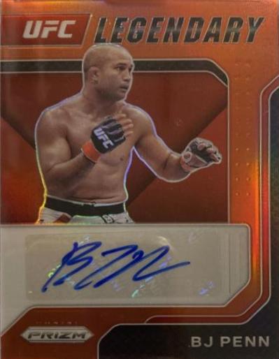 BJ Penn 2022 Panini Prizm UFC Legendary Signatures #16 Red