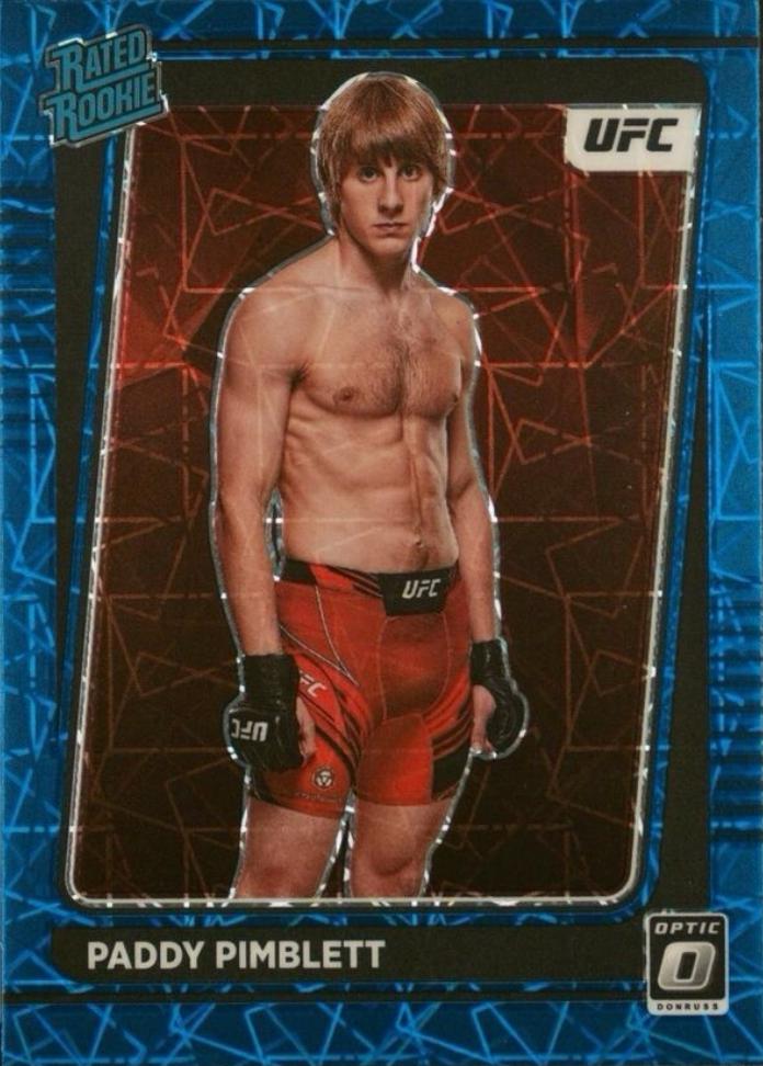 Paddy Pimblett 2022 Panini Donruss Optic UFC Base #103 Blue Velocity