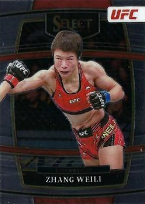 Zhang Weili 2022 Panini Select UFC Concourse #9 Green Disco
