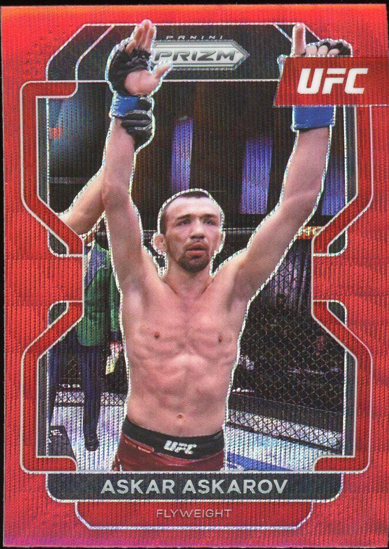 Askar Askarov 2022 Panini Prizm UFC Base #197 Ruby Wave