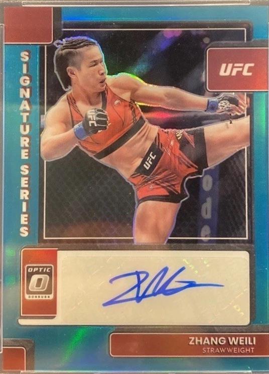 Zhang Weili 2023 Panini Donruss Optic UFC Signature Series #36 Teal