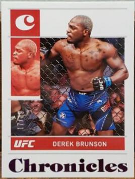 Derek Brunson 2022 Panini Chronicles UFC Base Chronicles #13 Purple