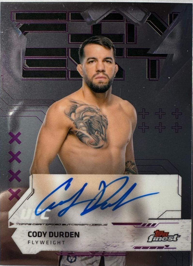 Cody Durden 2025 Topps Finest UFC Finest Autographs #FA-CD Refractor